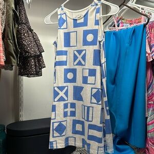 Mahi Gold Nautical Flag Dress